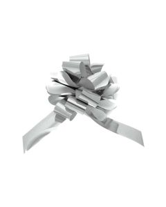 Metallic Pull Bow Ribbon - Silver