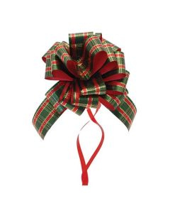 Pull Bow Ribbon - Tartan