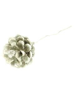 Silver Pine Cones on Wire