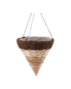 Banana / Maize Rope & Salim Cone Baskets - 35cm / 14"