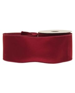Burgundy Velvet Ribbon - 63mm x 10yds
