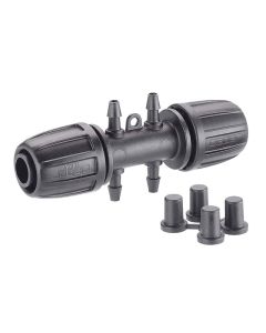 Claber 1/2" Connector With 1/4" 4-Way Adaptor