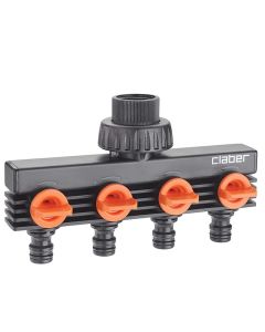 Claber Four Way Tap Connector