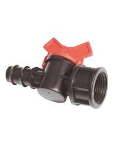 Barbed Female Ball Valve - 20mm x ¾" BSP