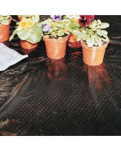 Micro Perforated Polythene Film - Black - 1.5m x 250m