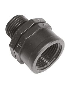 Male x Female Poly Connector - 3/4" x 1"