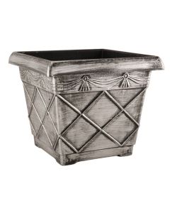 Florence Square Planter - Silver - 15L