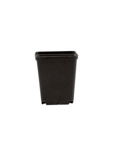 Square Injection Moulded Pots - Black - 7 x 7 x 8cm