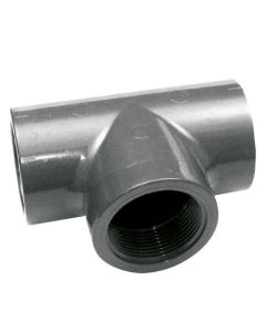 PVC Female Branch Tee Fitting - 32mm x 1" x 32mm