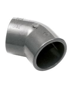 PVC Plain 45° Elbow Fitting