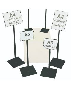 Adjustable Card Holder Stands -  Angled - Landscape - 8" x 6" (25)