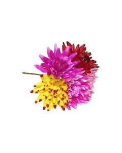 Plastic Spiked Dahlia Picks - Assorted