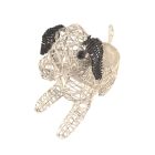 White/Black Dog Planters