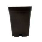 Square Injection Moulded Pots - Black - 9 x 9 x 13cm
